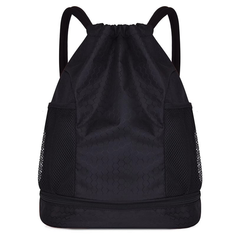 Lightweight Hexagonal Pattern Drawstring Backpack Stornfield