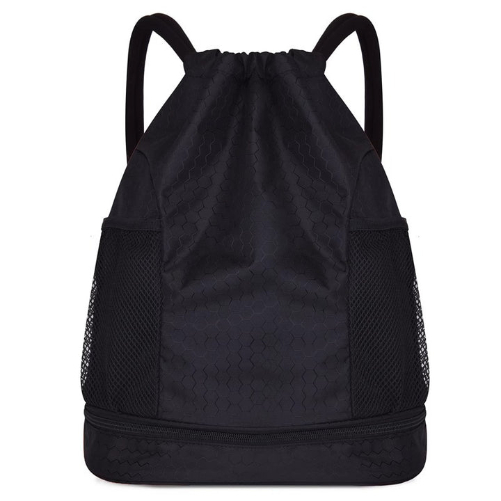 Lightweight Hexagonal Pattern Drawstring Backpack Stornfield