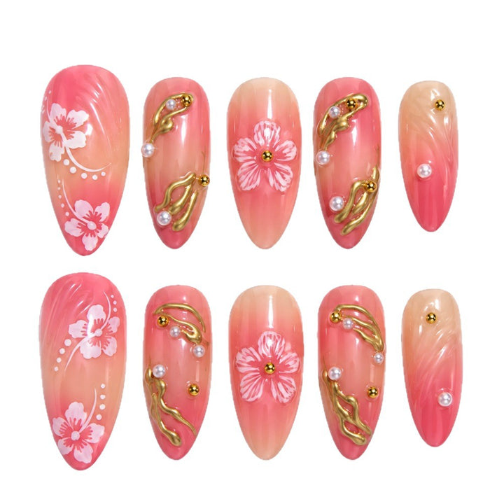 Artistic Floral Nail Enhancements 1790638464