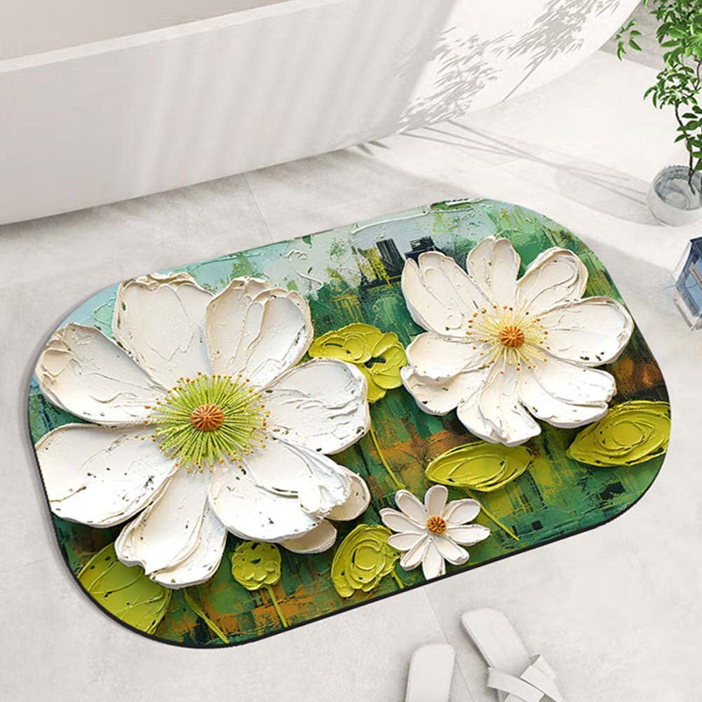 Floral Design Area Mat