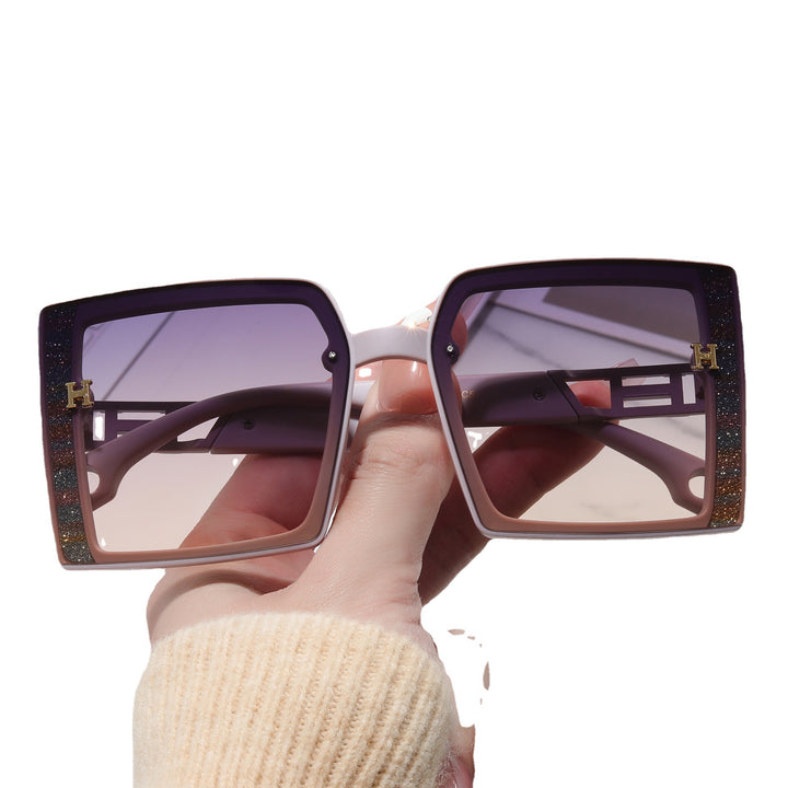 Women’s fashionable sunglasses with extravagant, rectangular frame Stornfield