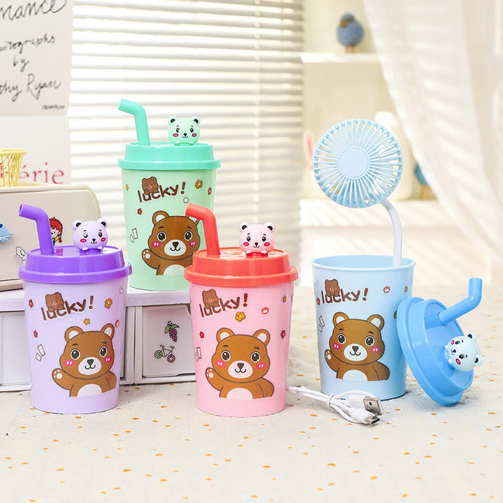 Women’s drinking cup with integrated straw and playful animal design Stornfield