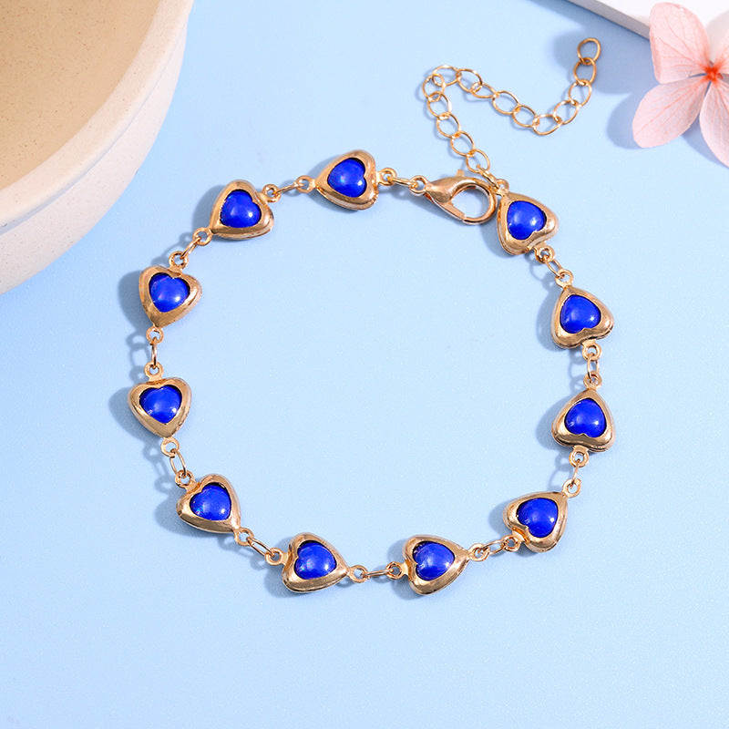 Heart-Shaped Link Anklet Stornfield