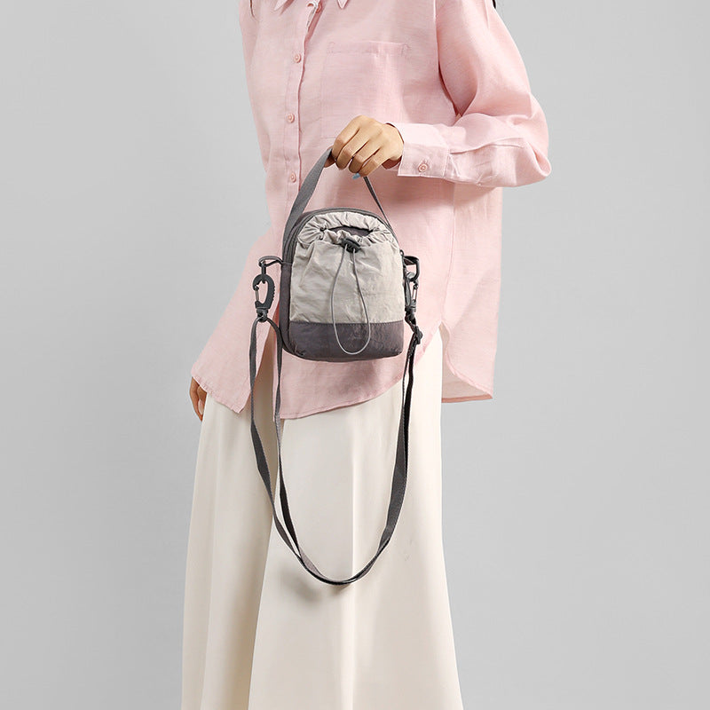Minimalist Drawstring Shoulder Bag