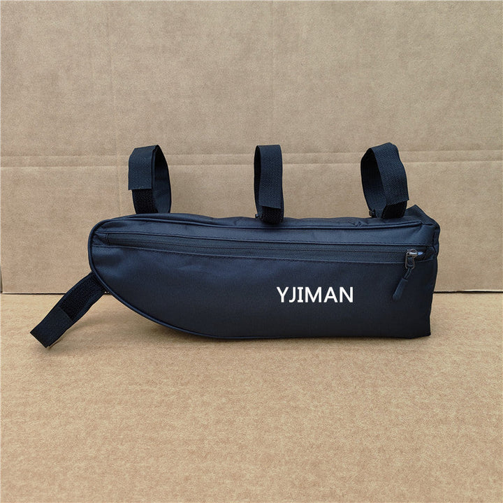 waterproof bicycle frame top tube bag with secure triple strap mounting and zipper pocket Stornfield