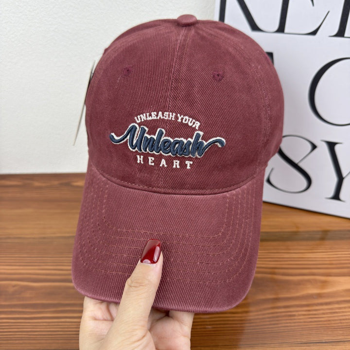 Women's Embroidered Heart Graphic Baseball Cap Stornfield