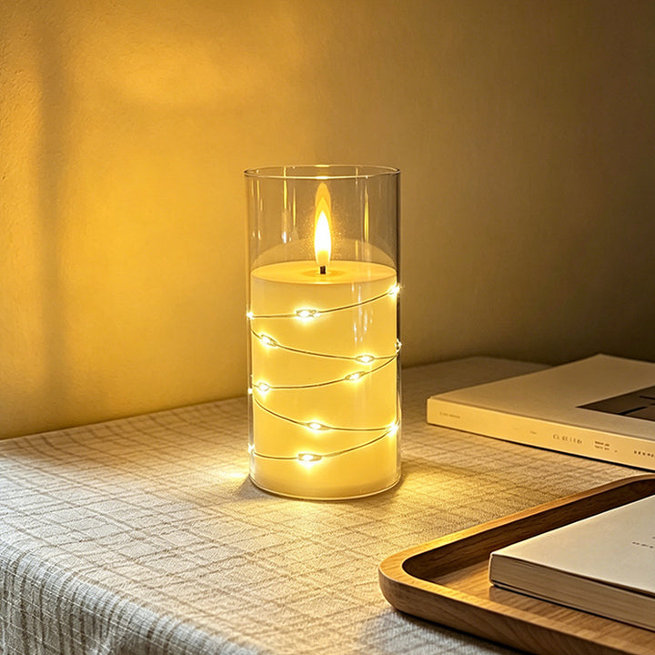 LED Scented Candle with Flame Effect Stornfield