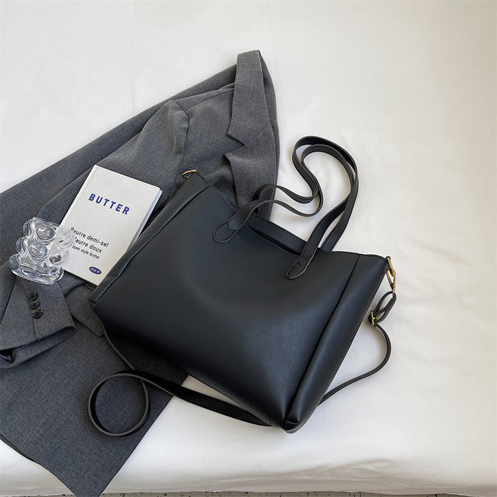 Spacious Soft Leather Tote Bag Stornfield