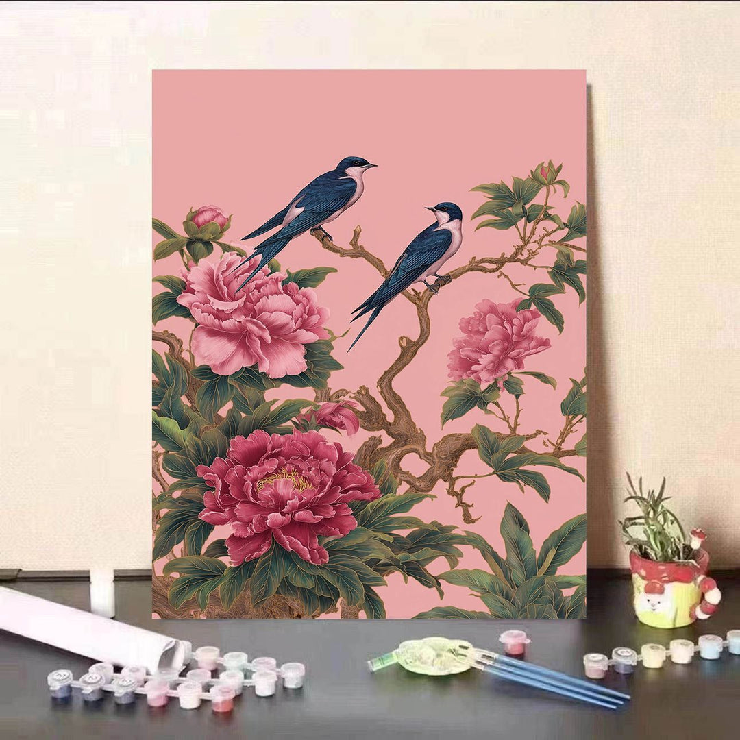 Floral-Themed DIY Paint by Numbers Kit Stornfield