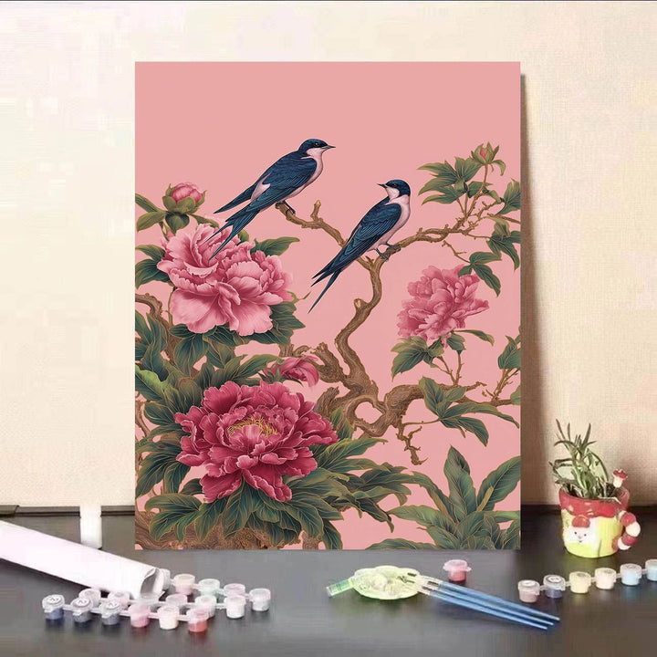 Floral-Themed DIY Paint by Numbers Kit Stornfield