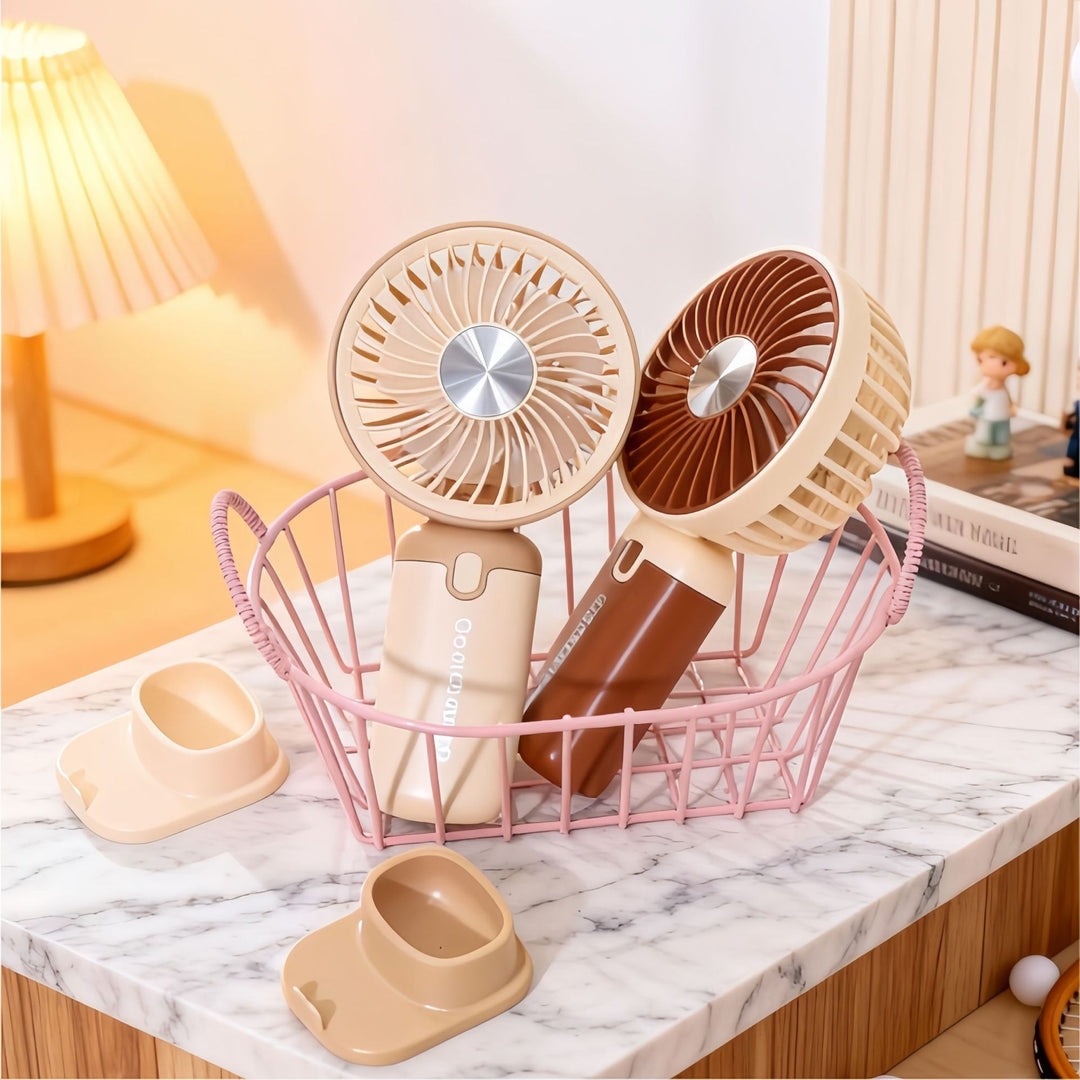 Women's Portable Hand Fan with USB Charging Function Stornfield