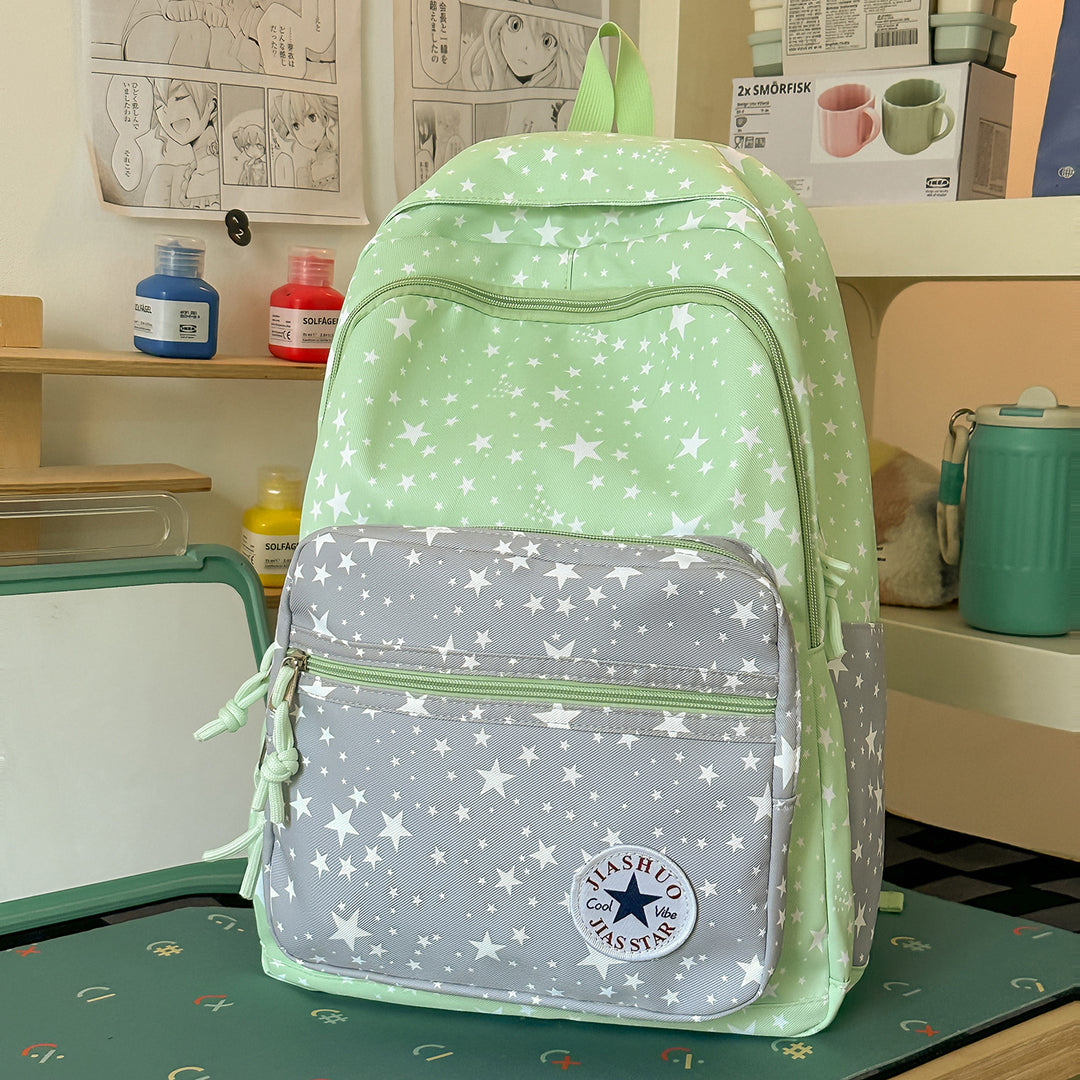 Versatile Multi-Functional Star-Printed Backpack Stornfield