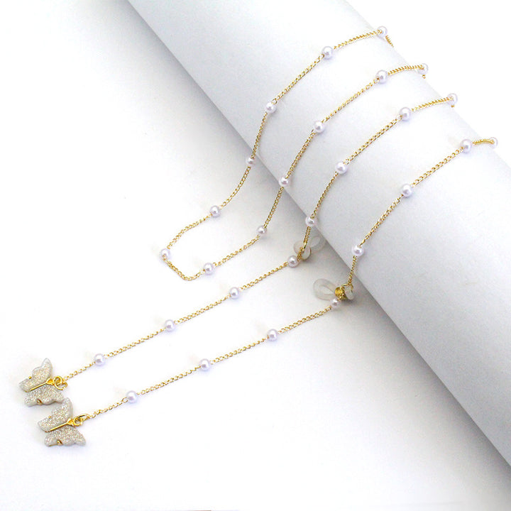 Butterfly-Embellished Eyewear Chain Stornfield