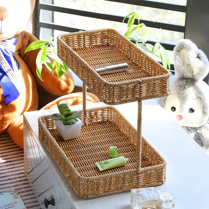 Unisex two-level storage basket Stornfield