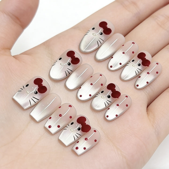 Cartoon-Themed Press-On Nail Art Set Stornfield