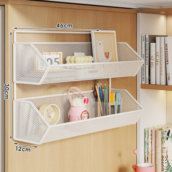 Clip-On Mesh Cabinet Edge Storage Basket Organizer