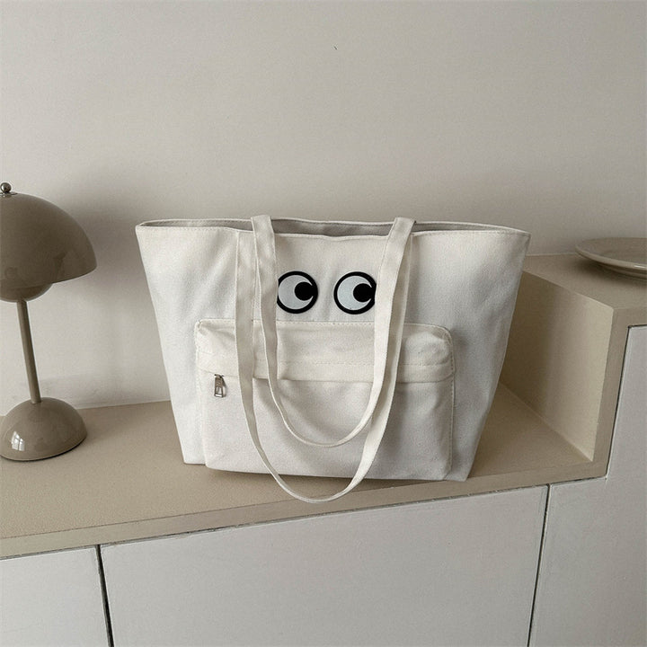 Fun Eye-Embellished Tote Bag