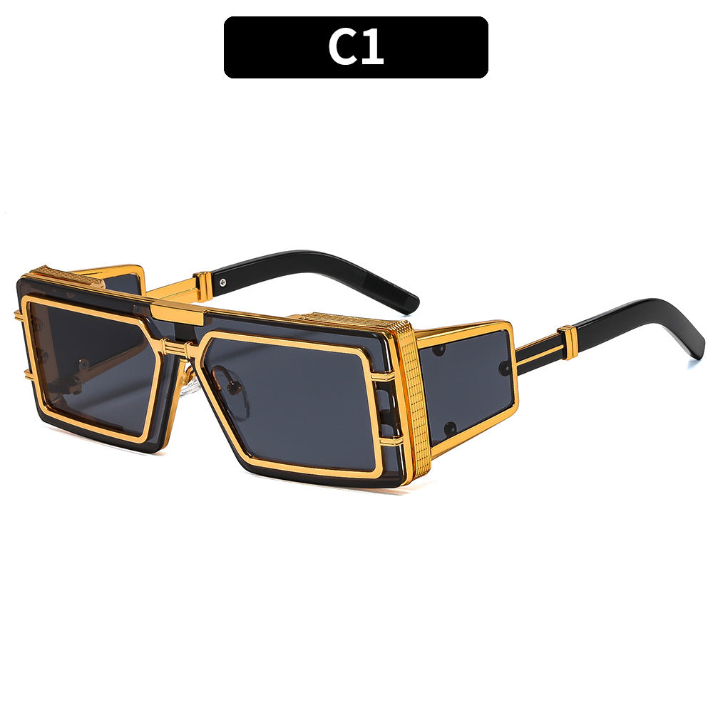 Statement Geometric Shield Sunglasses