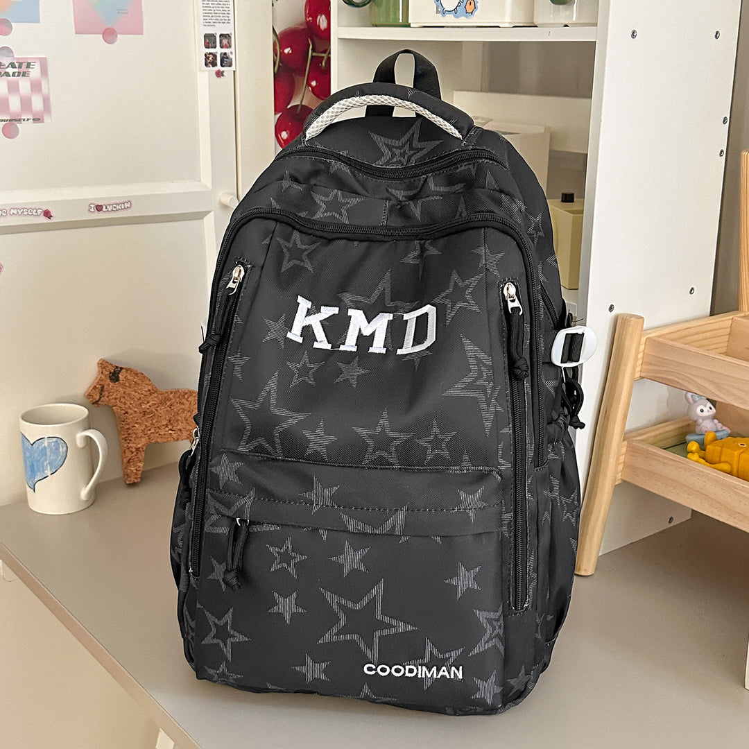 Star-Patterned School Backpack Stornfield