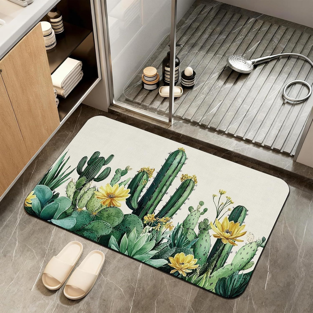 Abstract Marble Design Bath Mat