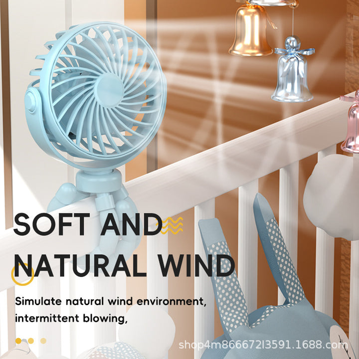 Portable USB Rechargeable Desk Fan Stornfield