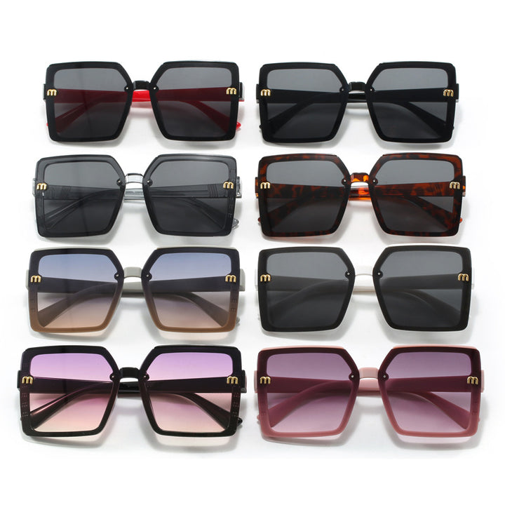 Women's stylish square sunglasses with mirrored gradient Stornfield