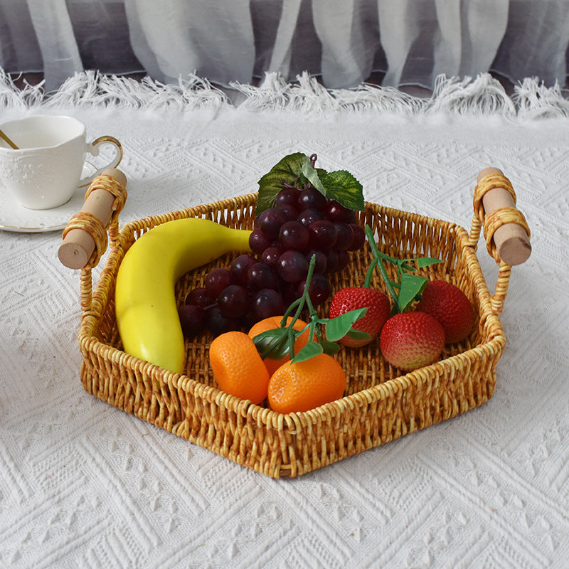 Rustic Handwoven Storage Tray Stornfield