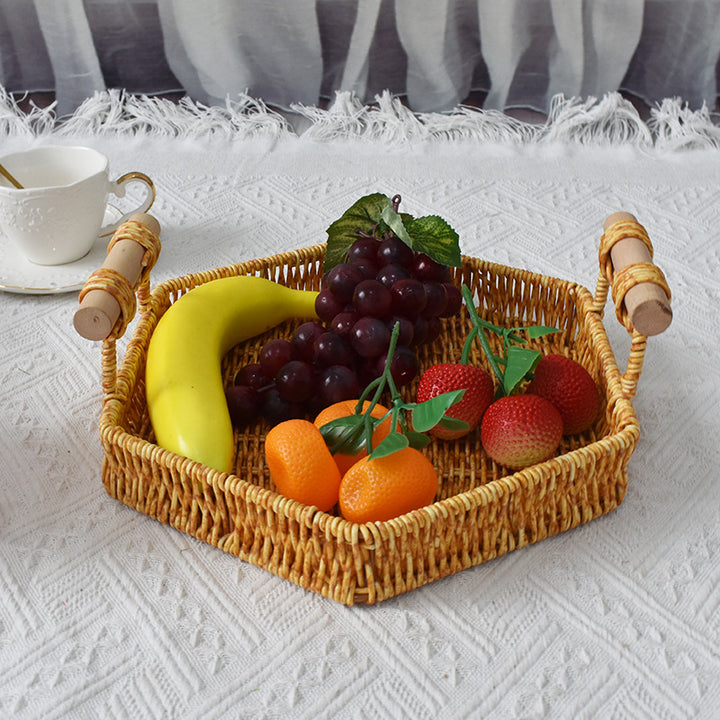 Rustic Handwoven Storage Tray Stornfield