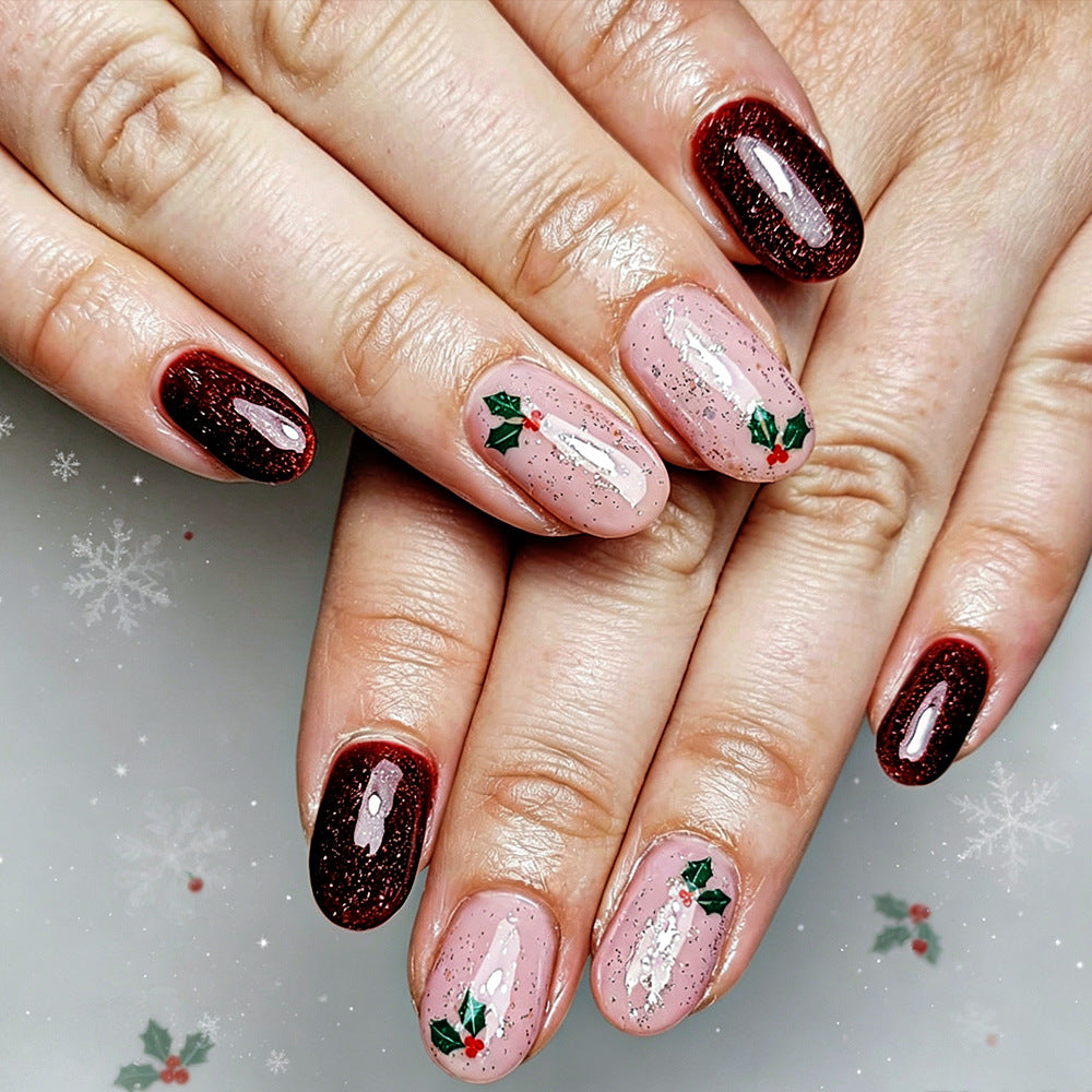 Festive Holiday Gel Nail Wraps Stornfield