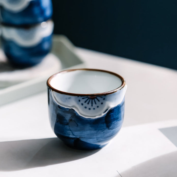 Japanese Sakura Handcrafted Ceramic Sake Sets | Stornfield