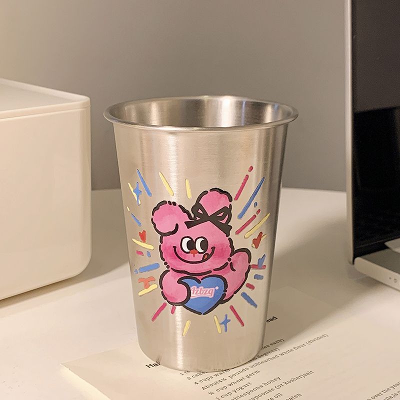 Stainless Steel Drinking Cup with Playful Character Design Stornfield