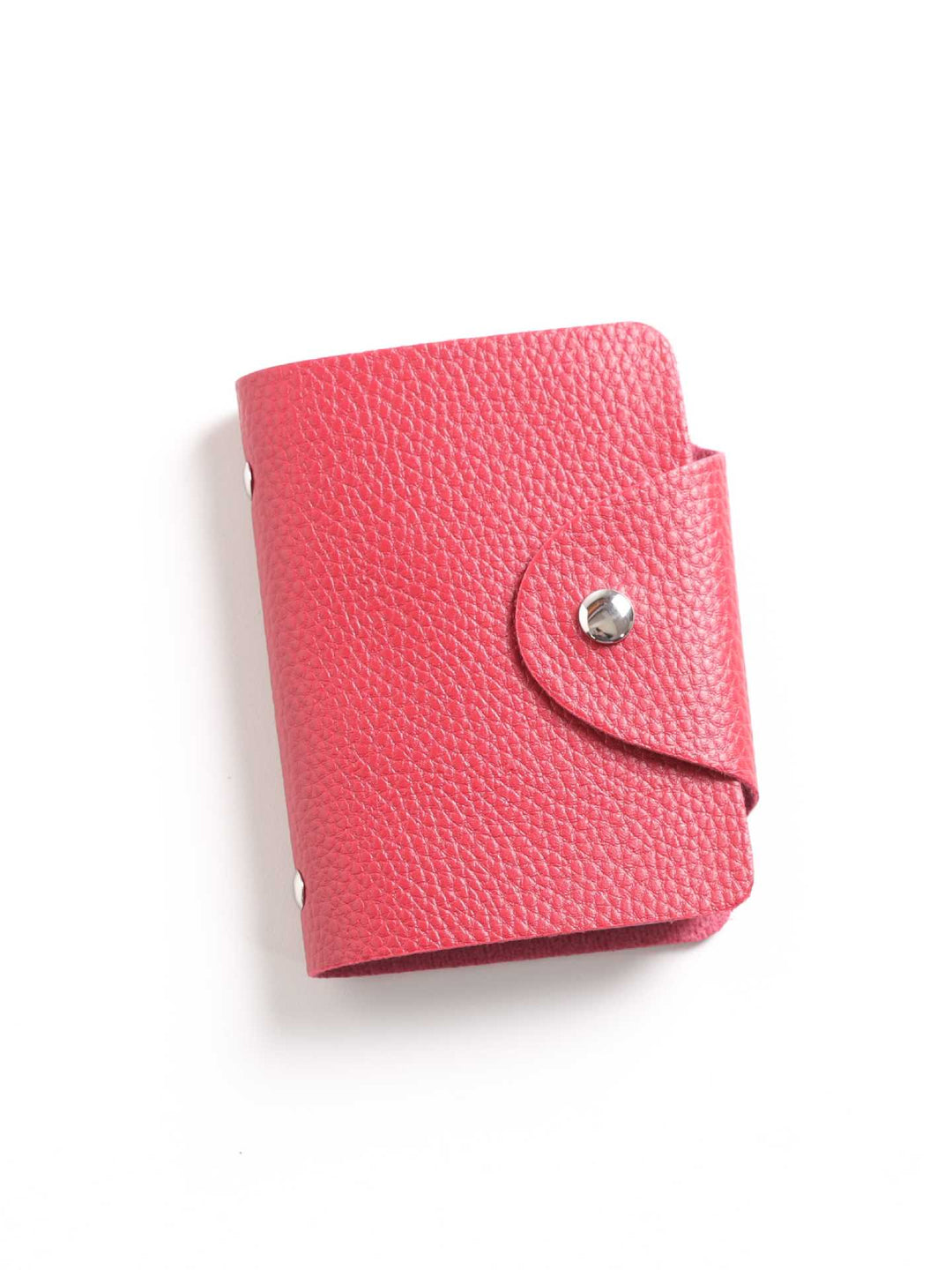 Compact Textured Leather Card Wallet