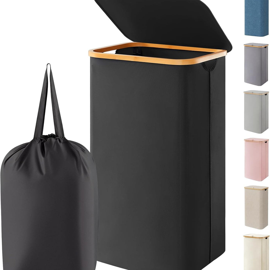 Elegant laundry bin with removable lid and inner bag Stornfield