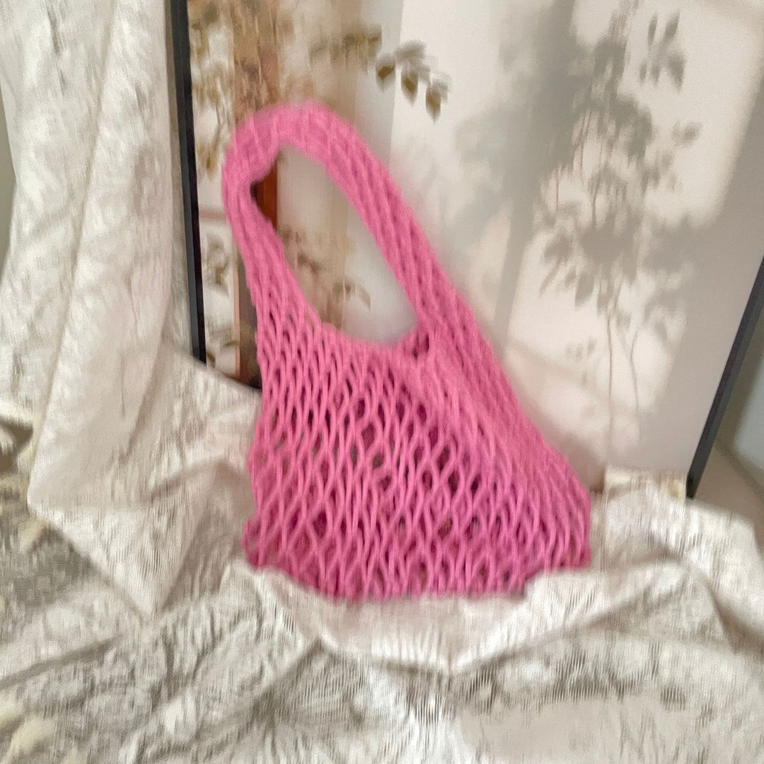 Hand-knotted tote bag with unique design Stornfield