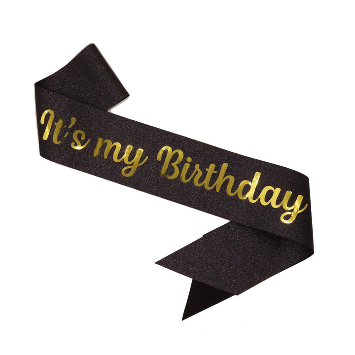 Ladies Festive Birthday Band with Glitter Design Stornfield