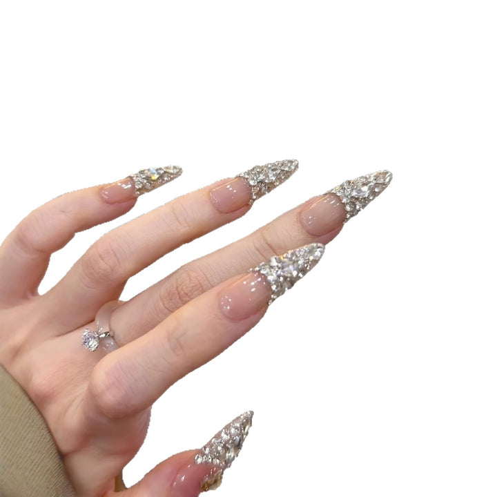 Rhinestone Stiletto Press-On Nail Set Stornfield