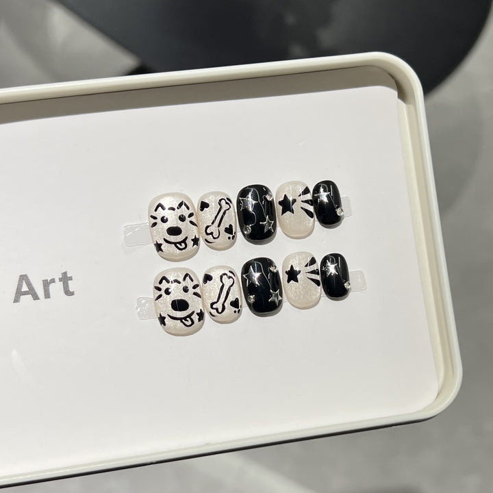 Playful Themed Press-On Nail Set Stornfield