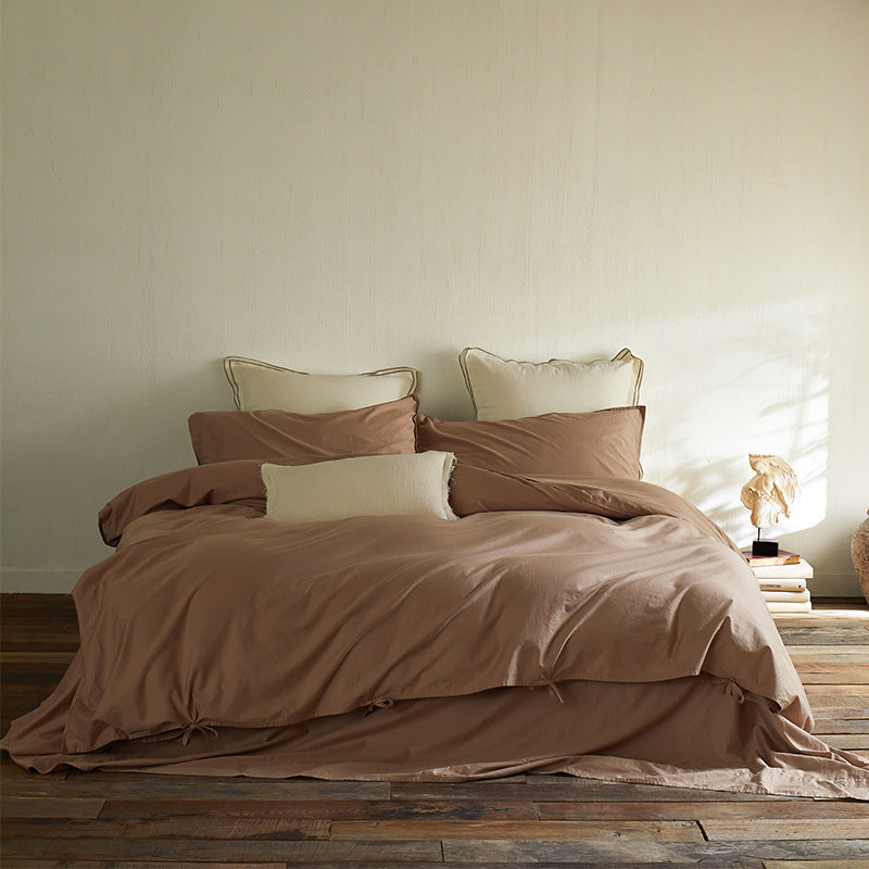 Washed Linen Duvet Cover and Pillowcase Set