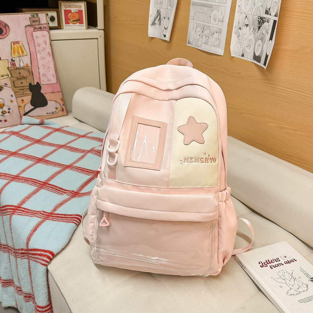 Cozy Plush Star-Embellished Backpack Stornfield