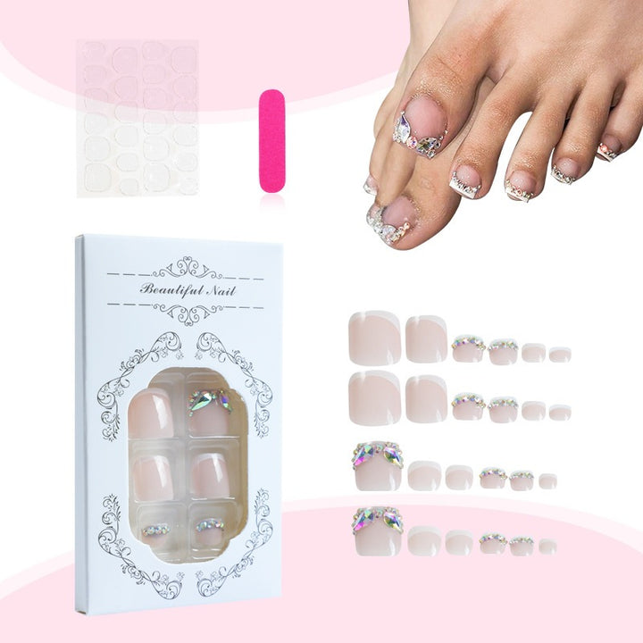 Creative nail art set with glitter and flower embellishments Stornfield
