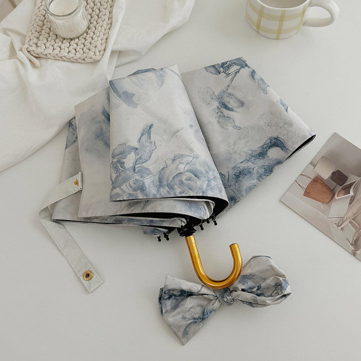 Ladies Folding Umbrella with Romantic Floral Design Stornfield