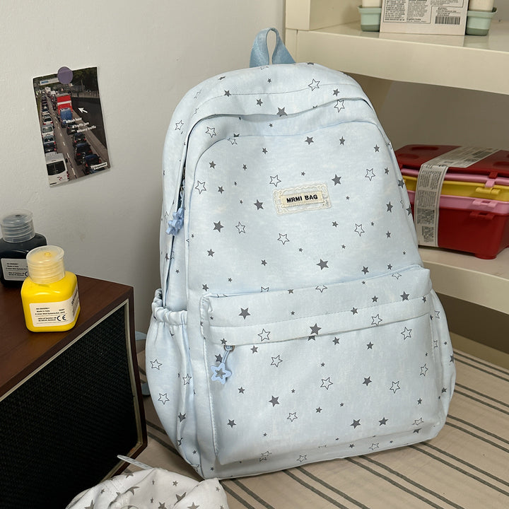 Star-Patterned Casual Backpack Stornfield