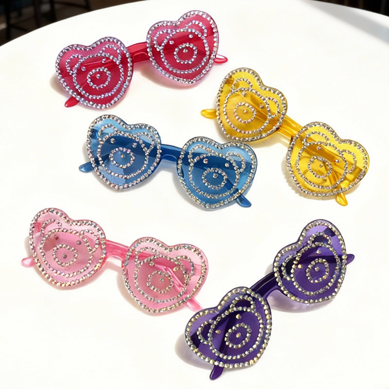 Heart-Shaped Rhinestone Sunglasses Stornfield