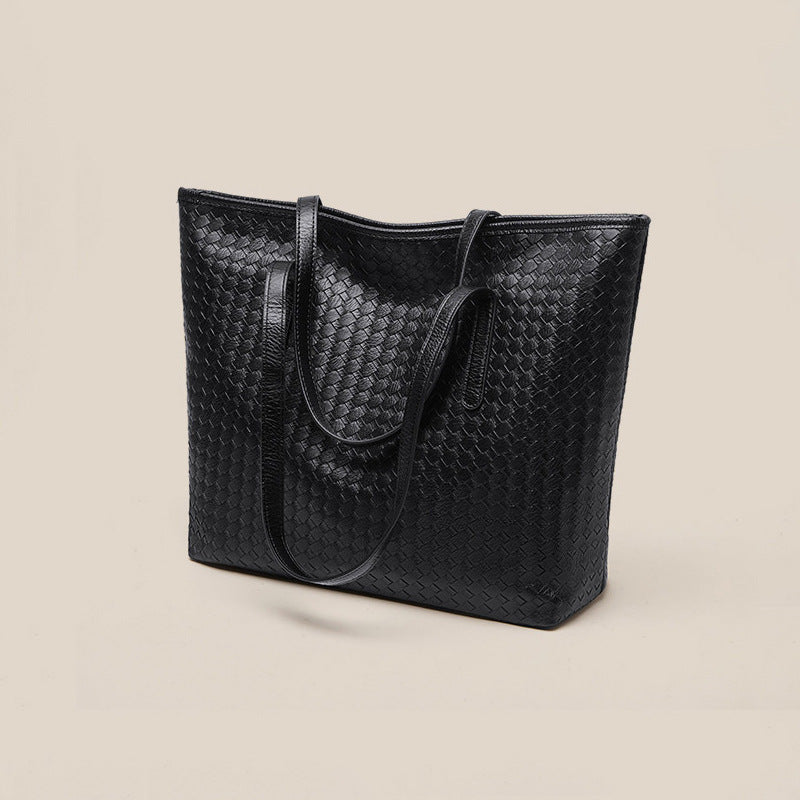 Woven Leather Tote Bag Stornfield