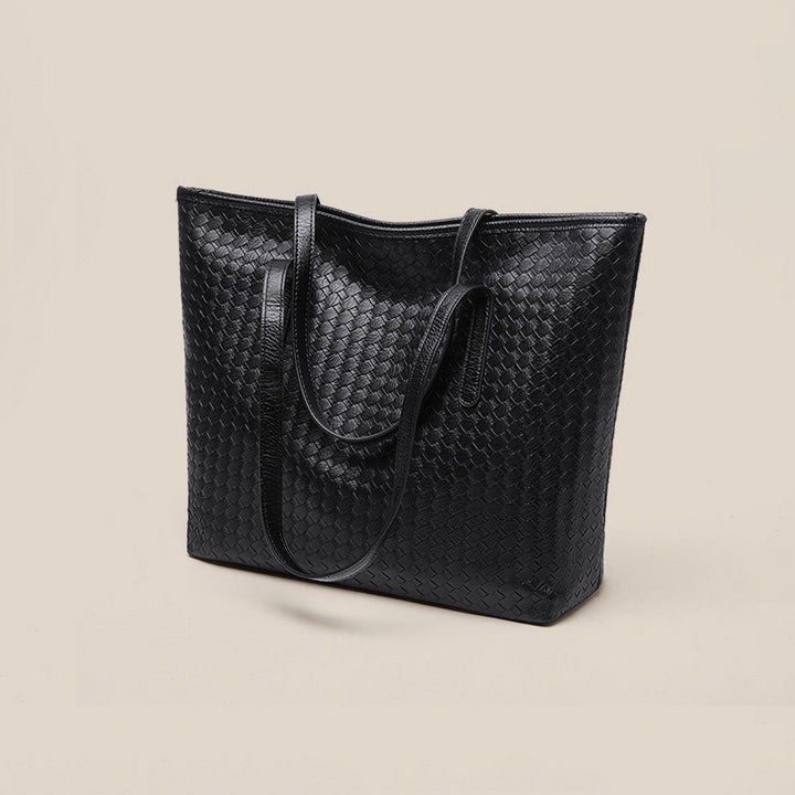 Woven Leather Tote Bag Stornfield