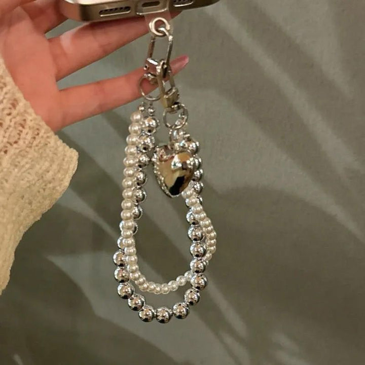 Pearl-Accented Charm Keychain Stornfield