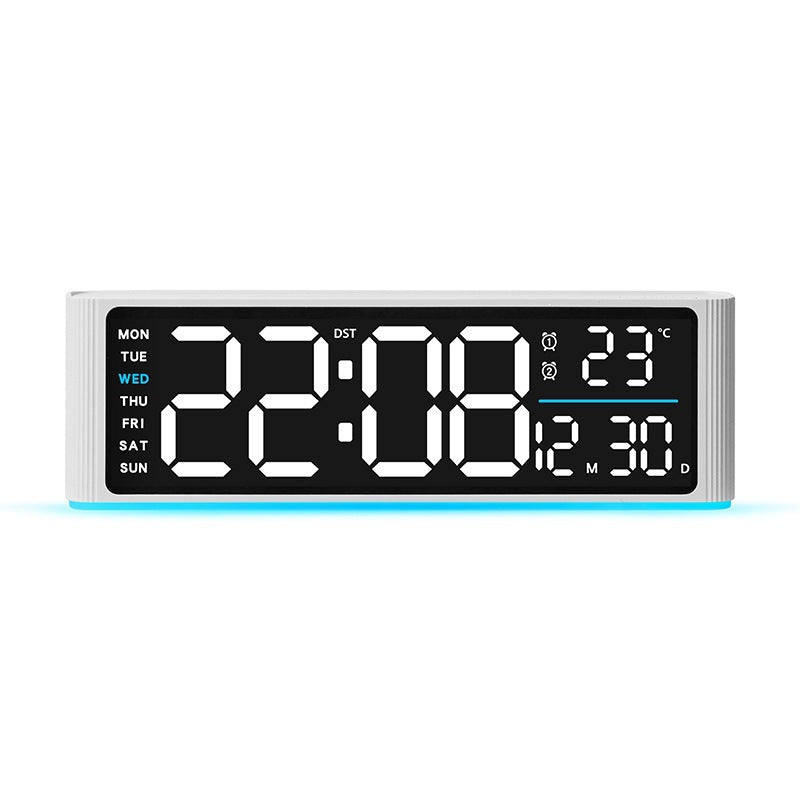 Digital LED alarm clock with temperature and day of week display Stornfield