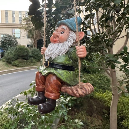 Garden gnome on swing Stornfield