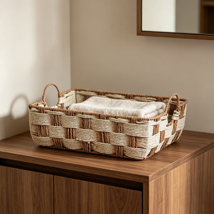 Storage basket made of woven material Stornfield