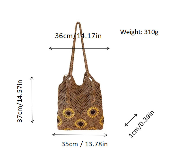 Leisure Beach Bag with Floral Details Stornfield